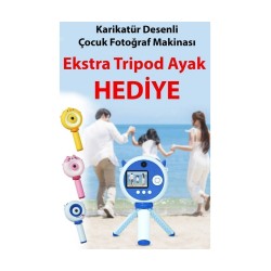 Taşınabilir 1080p Dijital Video Kayıt Fotoğraf Çocuk Kamerası 2.0 Inç Ips Ekran + Oyun