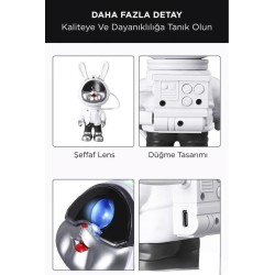 Astronot Projektör Gece Lambası Galaxy Gökyüzü Star Projeksiyon Kumandalı