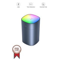 Siyah Humidifier Aroma Terapili Hava Nemlendirici