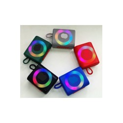 Go3 Pro Bluetooth Hoparlör Fm Radyo Sd Kart Usb Girişli Led Işıklı Şarjlı Speaker