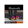 B20 BLUETOOTH SPEAKER ŞARJLI TAŞINABİLİR LED IŞIKLI KABLOSUZ HOPARLÖR SD KART USB
