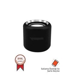 Taşınabilir Kablosuz Bluetooth Hoparlör Siyah Mini