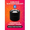 Taşınabilir Kablosuz Bluetooth Hoparlör Siyah Mini
