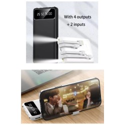 Hızlı Şarj Özellikli 4 Çıkışlı 10.000 Mah Powerbank Beyaz