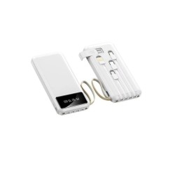 Hızlı Şarj Özellikli 4 Çıkışlı 10.000 Mah Powerbank Beyaz
