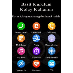 49mm Çift Kordon Kilitli Vidalı Gs Ultra 8 Max Watch 8 Ultra 2.08 Ekran Akıllı Saat
