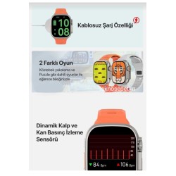 Watch 8 Uyumlu Ultra Tam Ekran Smart Watch Akıllı Saat