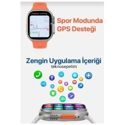 Watch 8 Uyumlu Ultra Tam Ekran Smart Watch Akıllı Saat