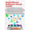 8 Ultra Çift Kordon Kilitli Vidalı 49mm 2.05 Inch Ios Ve Android Uyumlu Akıllı Saat