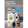 8 Ultra Çift Kordon Kilitli Vidalı 49mm 2.05 Inch Ios Ve Android Uyumlu Akıllı Saat