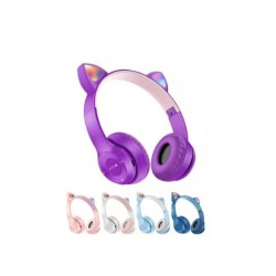 Unytech P47m Rgb Işıklı Kedi Desenli Bluetooth Kulaklık