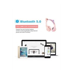 Unytech P47m Rgb Işıklı Kedi Desenli Bluetooth Kulaklık