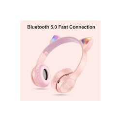 Unytech P47m Rgb Işıklı Kedi Desenli Bluetooth Kulaklık