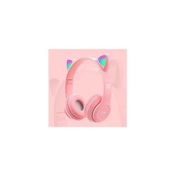 Bluetooth Kedi Kulaklık Katlanabilir Sd Kart Girişli Mikrofonlu Kablosuz Led Işıklı Kulaklık